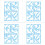 64X Bird Anti-Collision Window Stickers White Removable Electrostatic Glass Decorative Stickers Warning 1