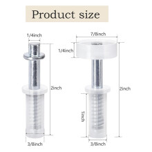 16X Bi-Fold Door Top Roller Guide Wheel and Top Pivot,Spring Loaded Bifold Door Hardware Kit,B