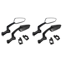 4X Bike Mirror, Adjustable Bike Mirrors Handlebar Rearview Mirror 360Rotatable Cycling Mirror Wide Angle