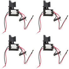 4X 7.2V- 24V Drill Speed Controller Drill Lithium Battery Cordless Drill Speed Control Trigger with Light