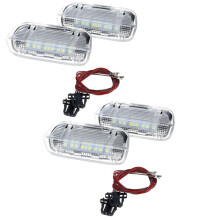 4Pcs Door Warning Welcome Courtesy Light LED Lamp Decorative Lamp for 5 6 7 Mk5 Mk6 Mk7