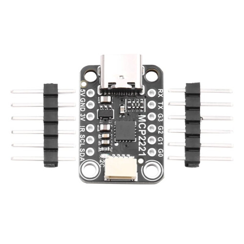 2X Conversor Analógico-Digital (ADC) MCP2221A USB para GPIO para Módulo Conversor de Interface I2C 1
