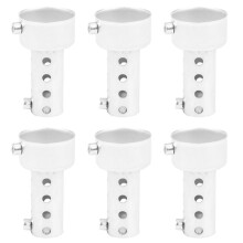 6X Silver Motorcycle Exhaust Can Muffler Insert Baffle DB Killer Silencer 42mm X 80mm