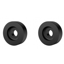 2X Aluminum 45 RPM Record Turntable Adapter for 7Inch Vinyl SL1200 Series LP Vinyl Record Player Accessories,Black