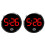2X  Digital Clock, Waterproof Small Digital Clock, Outdoor Timetable, Adhesive Car Accessories 1