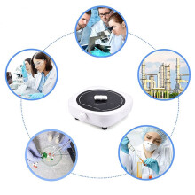 2X Magnetisk Omrörare Lab Omrörare Bärbar Omrörarplatta 2L 4000 RPM för Laboratorie med USB-Kabel