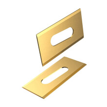 60pcs Lawn Mower Grass Replacement Blades Trimmer Cutter Piece for Robotic Lawnmower Tool Parts Gold