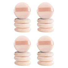 8Pcs Loose Powder Puff Pad Cosmetic Sponges Velour Makeup Applicator Washable Foundation Puff for Powder with Case