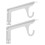 2St Closet Shelf Bracket Van Koudgewalst Staal Voor Optimale Ruimte 1