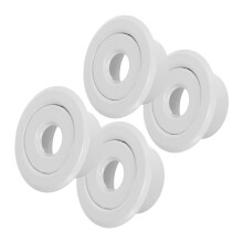 4St Decoratieve Metalen Sprinkleraarsplaat Voor Droge Plafonds Wit