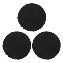 3St Elastische Krukhoezen Zwart Ronde Beschermhoezen Thuis