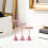 3St Fluwelen Oorbellen Display Roze Compact Organizer Retail 8