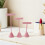 3St Fluwelen Oorbellen Display Roze Compact Organizer Retail 9
