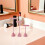 3St Fluwelen Oorbellen Display Roze Compact Organizer Retail 11
