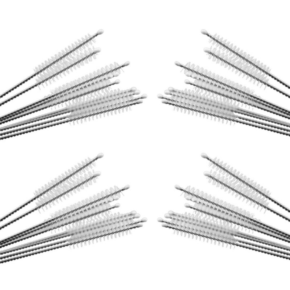 100Pcs Nylon Straw Cleaners Cleaning Brush Drinking Pipe Cleaners Stainless Steel Glass 6032343709061