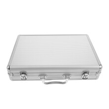 24-Slot Aluminium Horlogekist Met Sponsvoering En Beveiligd Slot