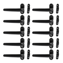 10X Door and Window Handle Lock Casement Window Lock Wheel Handle Black