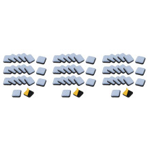 60 PCS Furniture Gliders Slider 25 x 25 mm PTFE Self Adhesive Furniture Moving Pads Square for Furniture Easy Movers