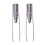 2X Stainless Luce A LED per Ciglia in Acciaio 1