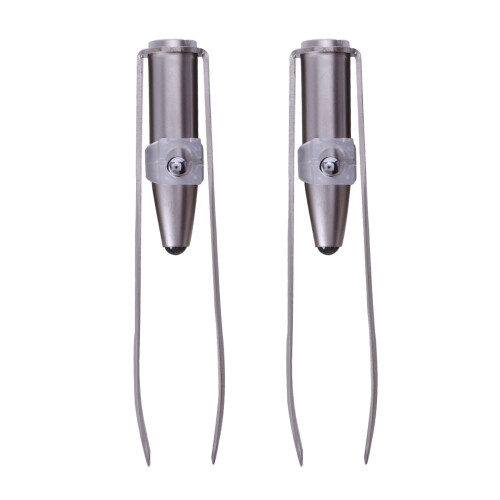 2X Stainless Luce A LED per Ciglia in Acciaio