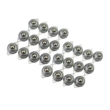24 Pieces CY-15A Transfers Universal Rotation Conveyor Wheel Caster Roller 5/8 Inch Bearings