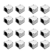 16 Pcs SC20UU 20mm Aluminum Linear Motion Bearing Slide Bushing for CNC