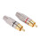 80 Pcs RCA Plug Audio Video Locking Cable Connector Gold Plated 5