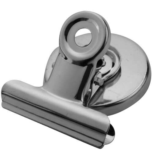 10Pcs 3cm Magnetic Clip Magnet Refrigerator Wall Memo Note Message Holder Silver 1
