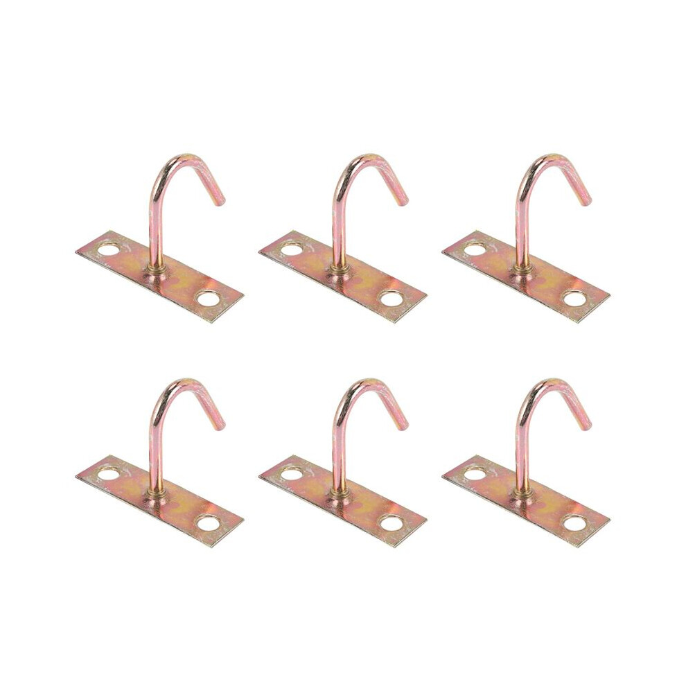 6X Fan Fixture Metal J Shaped Ceiling Mount Hook Hanger 80Mm Height 6031735421031