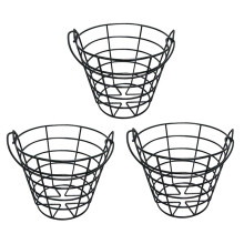 3X Practice Balls Container Basket with Handle Storage Box Hold to 50 PCS Balls