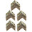 Metal Shelf Support 90 Degree Right Angle Bracket 60Pcs Brass Tone 1