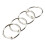 100 Pcs Staple Book Binder 30mm Outer Diameter Loose Leaf Ring Keychain 2