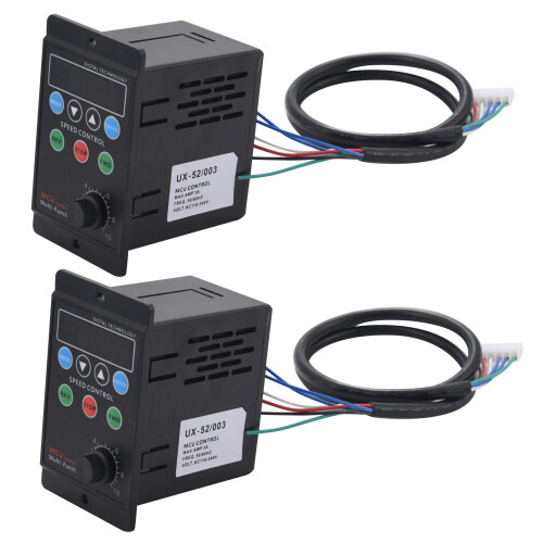 2X Ux-52 Digital Display Motor Speed Controller Motor Governor Soft Start Tools 220V Ac 6W-400W