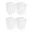 Acrylic Pen Holder 4 Pack,Clear Desktop Pencil Cup Stationery Organizer for Office Desk Accessory 1