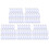 White Portable Plastic Key Fob Key Tag ID Labels 100 Pieces 1
