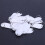 White Portable Plastic Key Fob Key Tag ID Labels 100 Pieces 3