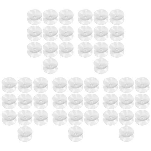 50 Pcs Double Sided Suction Cup - Sucker Pads for Glass, Plastic - 30mm Width