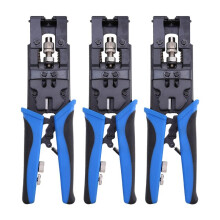 3Pc Durable Coax Compression Crimper Tool BNC/RCA/F Crimp Connector RG59/58/6 Cable Wire Cutter Crimping Plier