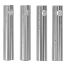 4St Meubelaccessoires Aluminium Met Robuuste Roede-Eindkappen