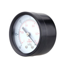 2X Pressure Gauge - 0 - -30InHg 0 - -1 Bar Dial Air Vacuum Pressure Gauge Pressure Gauge Pressure Gage Black