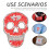 6St Stevige Rhinestone Skull Patch Voor Jas, Tas En Rok 6