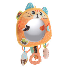 1Baby Veiligheidsspiegel Met Duurzame Stof En Sensorisch Kattenmobiel