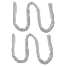 2St Trombone Buis Reinigingslap Absorberend Coral Fleece