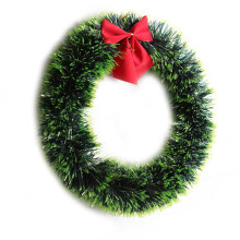 1Feestkrans Groen Met Lint En Decoratieopties Voor Kerst En Nieuwjaar