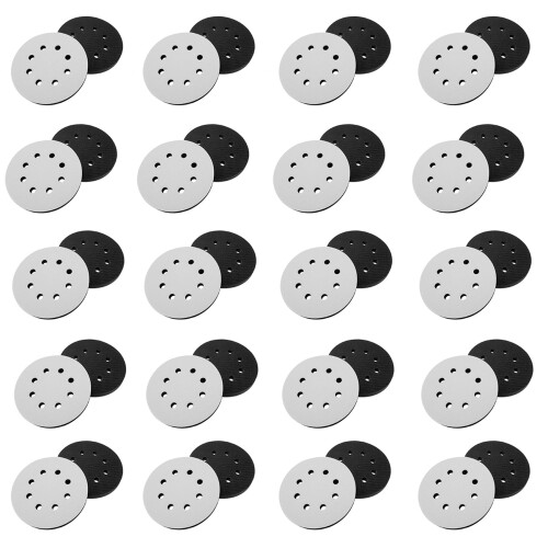 40 Peças 5 Polegadas (125 mm) 8 Furos Esponja Macia Interface Interface