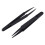 60 Pcs Black Plastic Electronic Pointy Tip Anti-Static Tweezers 2