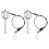 2Pcs Quick Release Pin, 6x50mm(Dia.X L) Push-Button  Locking Pin Stainless Steel Ring Handle Locking Pin with Wire 1