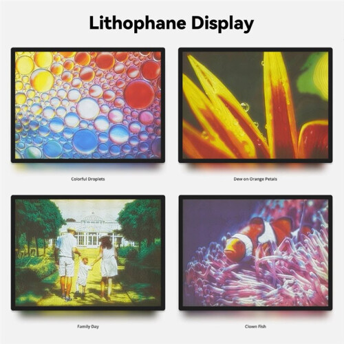 For  3D Printer CMYK Lithophane LED Backlight Board Kit USB C DIY Lithophane Photo Model Bambulabs 6pack 2