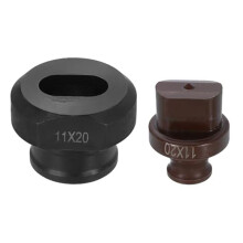Hydraulische Lochstanze, 11 X 20 mm, Ovales Loch, 40Cr-Stahl, Elektrisches Stanzset für die Elektrische Stanzmaschine MHP-20 JP-20