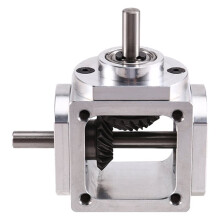 Gearbox 90 Degree Right Angle Bevel Gear-Box with Mounting Hole 1:1 Shaft 1 Module 20 Teeth Bevel Gear D